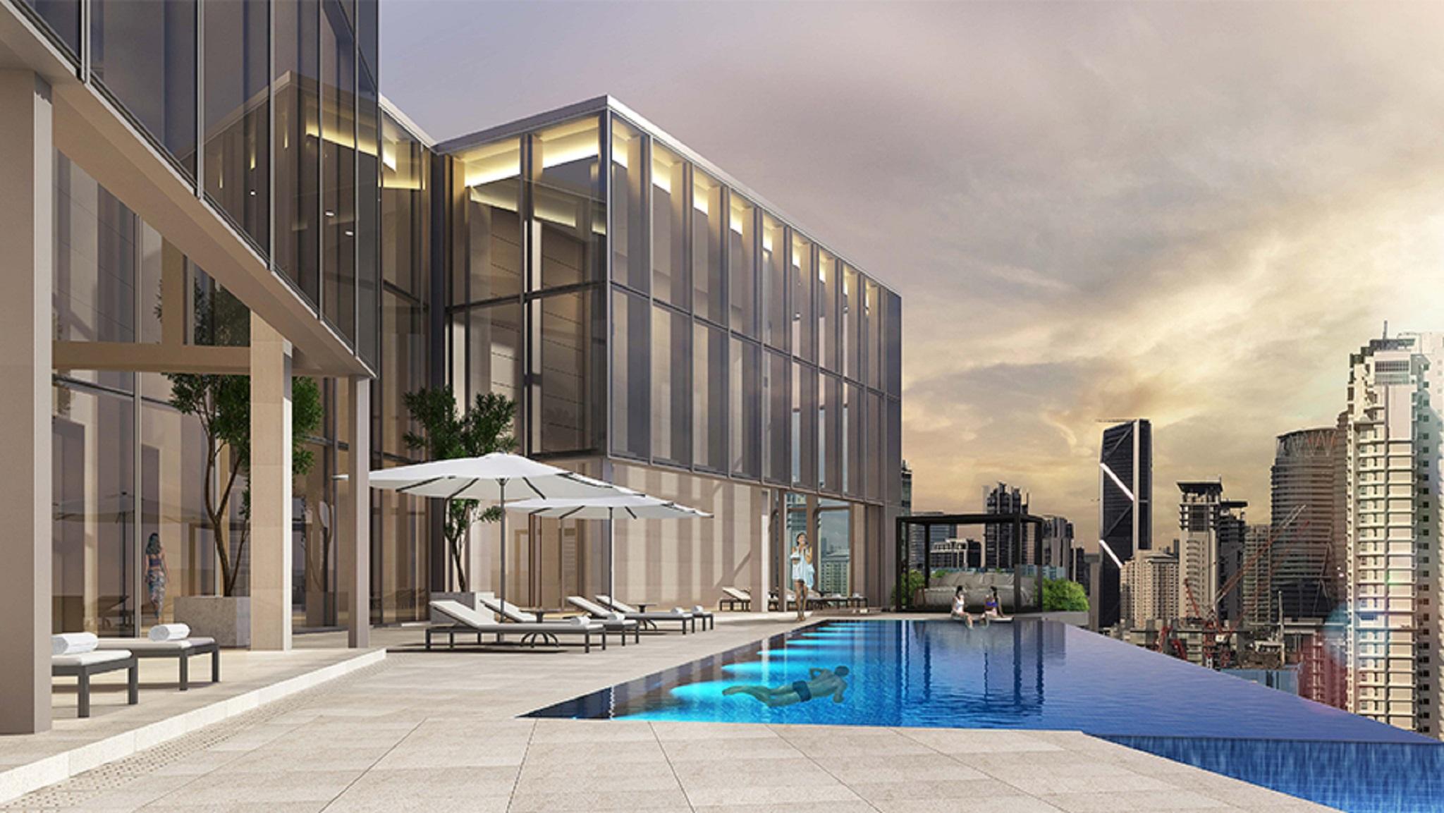 Pavilion Hotel Kuala Lumpur Managed By Banyan Tree Exteriér fotografie The pool at the 101